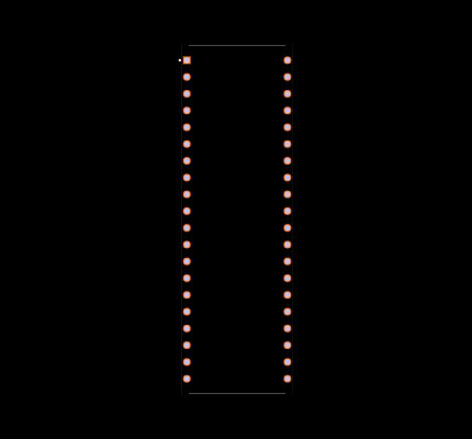 ICL7136CPL Footprint
