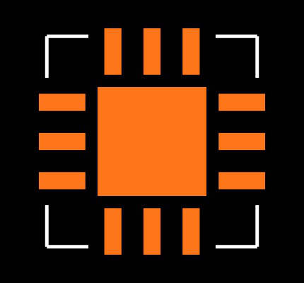MAX11801ETC+T Footprint