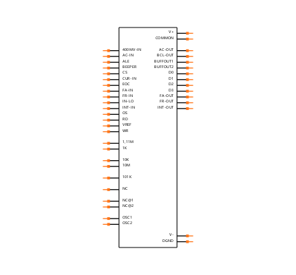 MAX133CPL Symbol
