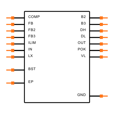 MAX1964TEEE Symbol