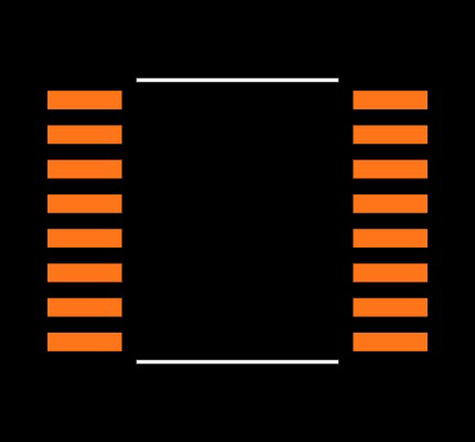 MAX202CUE Footprint