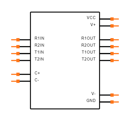 MAX231EPD+ Symbol