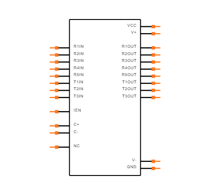 MAX239CNG Symbol
