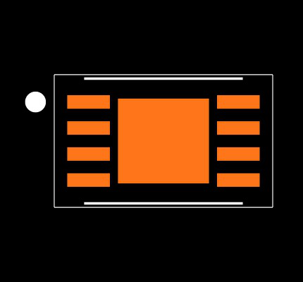 MAX31740ATA+ Footprint