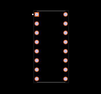 MAX3232ECPE Footprint