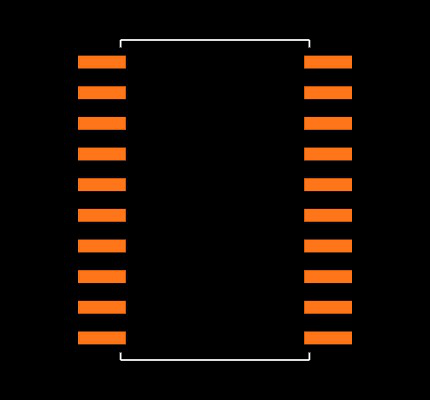 MAX3233EEWP-T Footprint