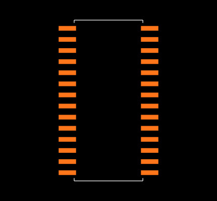 MAX3243EWI Footprint