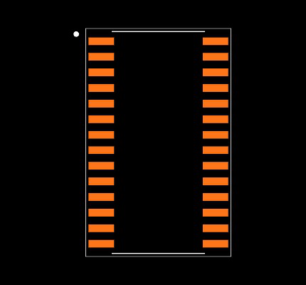 MAX336EWI Footprint