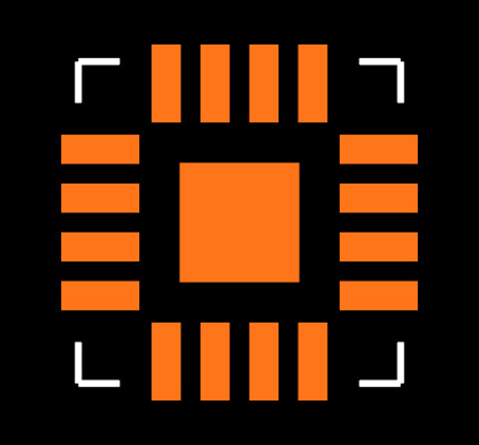 MAX3736ETE-T Footprint