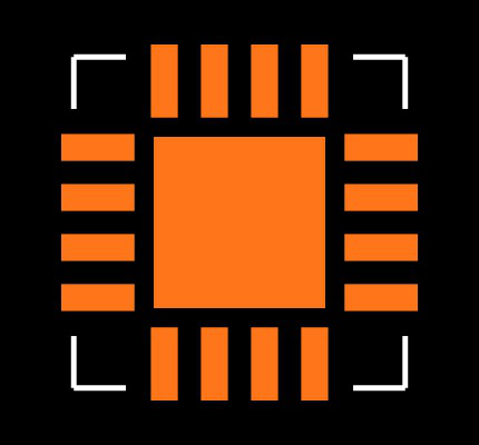MAX3784UTE+T Footprint