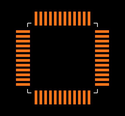 MAX3867ECM Footprint