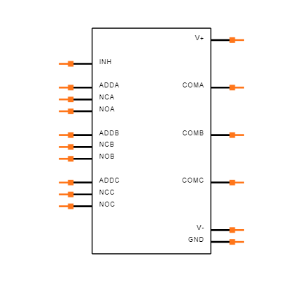 MAX4053AESE Symbol