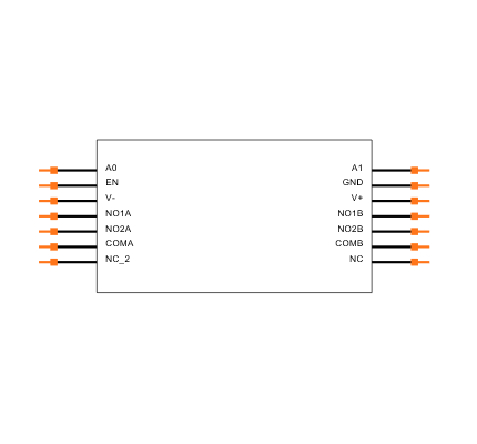 MAX4519CSD Symbol