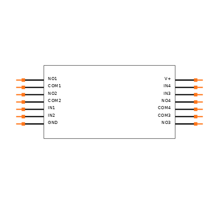 MAX4614ESD Symbol
