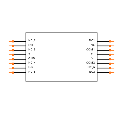 MAX4667ESE Symbol
