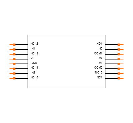 MAX4700CPE Symbol