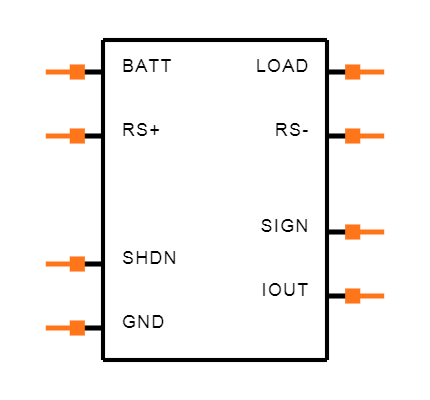 MAX471CPA Symbol