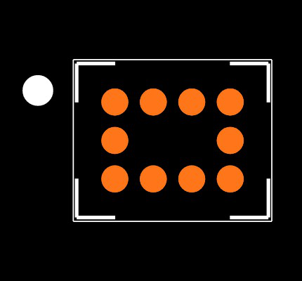 MAX4764EBC+T Footprint