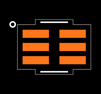 MAX5465EXT+T Footprint