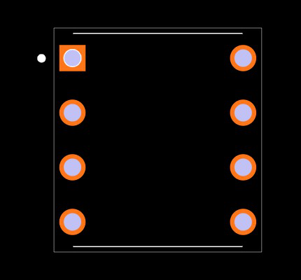 MAX548AEPA Footprint