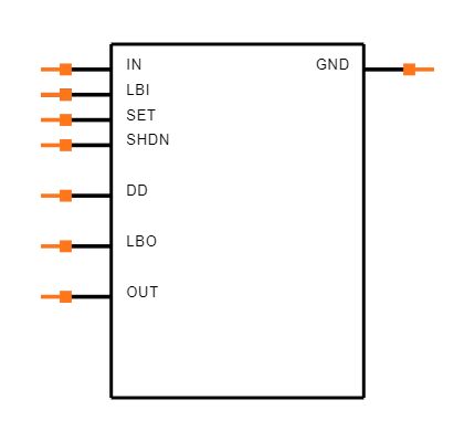 MAX667CPA Symbol