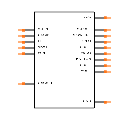 MAX693ACSE+T Symbol