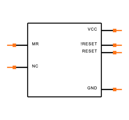 MAX701CPA Symbol