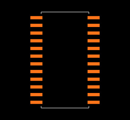 MAX7219CWG Footprint