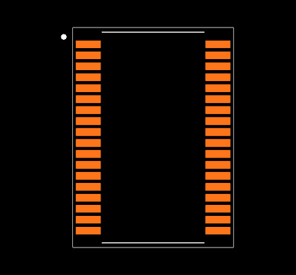 MAX7301AAX Footprint