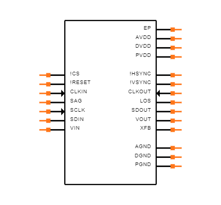 MAX7456EUI+T Symbol