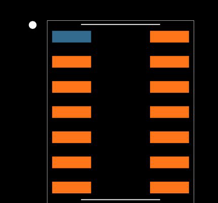 MAX8216CSD+T Footprint