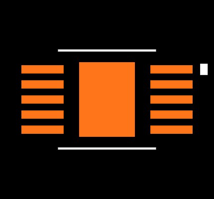 MAX8510EXK33+TG65 Footprint