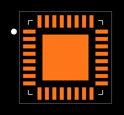 MAX9271GTJ/V+T Footprint