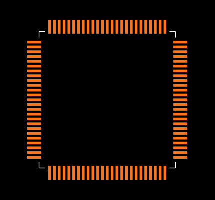 MAX9675ECQ+ Footprint
