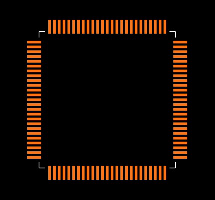 MAX9675ECQ+T Footprint