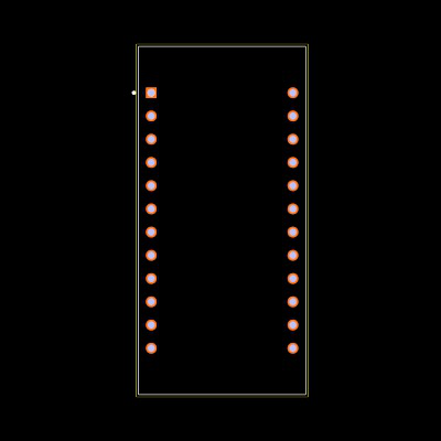 DS1220AB-100IND+ Footprint