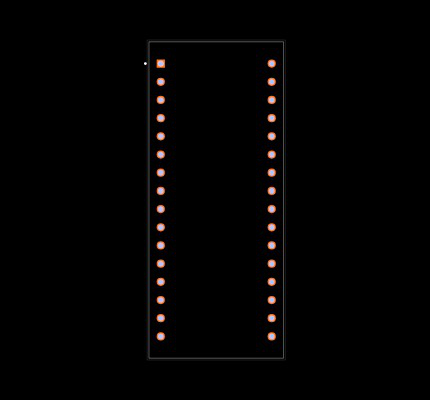 DS1250AB-70IND+ Footprint