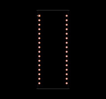 DS1747-70IND+ Footprint