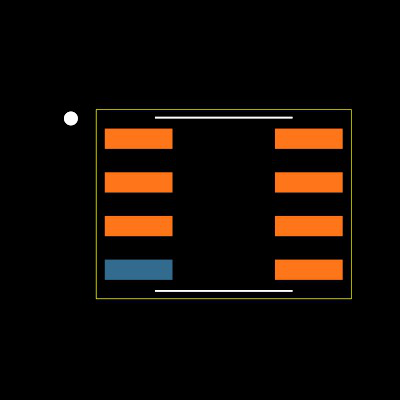 ICL7612DCSA+ Footprint
