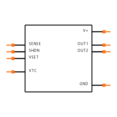 ICL7663AEPA+ Symbol