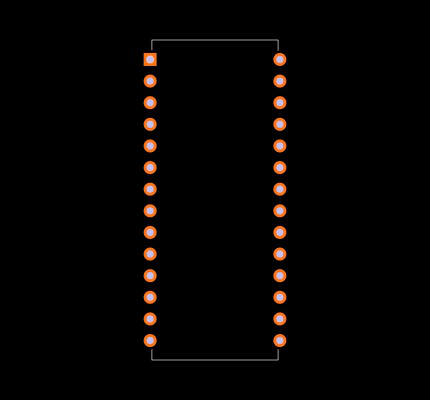 ICM7217AIPI+ Footprint