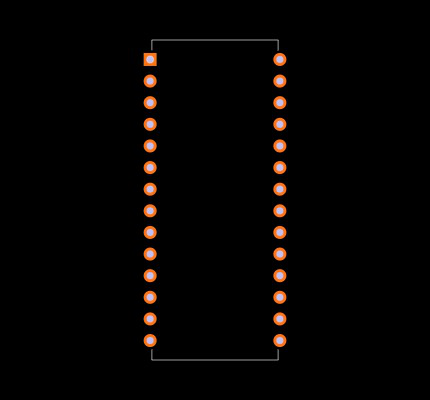 ICM7217IPI+ Footprint