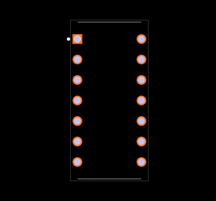 ICM7556IPD+ Footprint