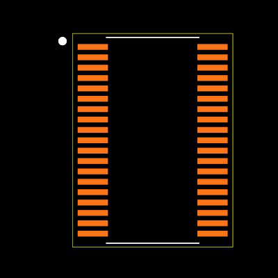 MAX11040KGUU+T Footprint