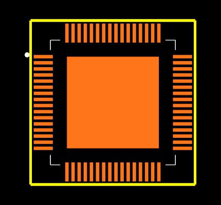MAX11045ECB+ Footprint