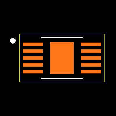 MAX11103AUB+T Footprint