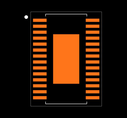 MAX11131AUI+ Footprint
