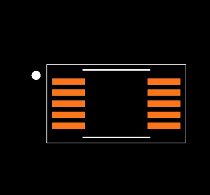 MAX11205AEUB+ Footprint