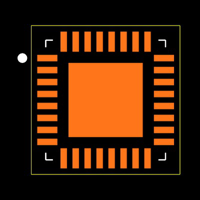 MAX11254ATJ+ Footprint