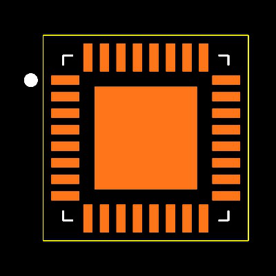MAX11337ATJ+ Footprint